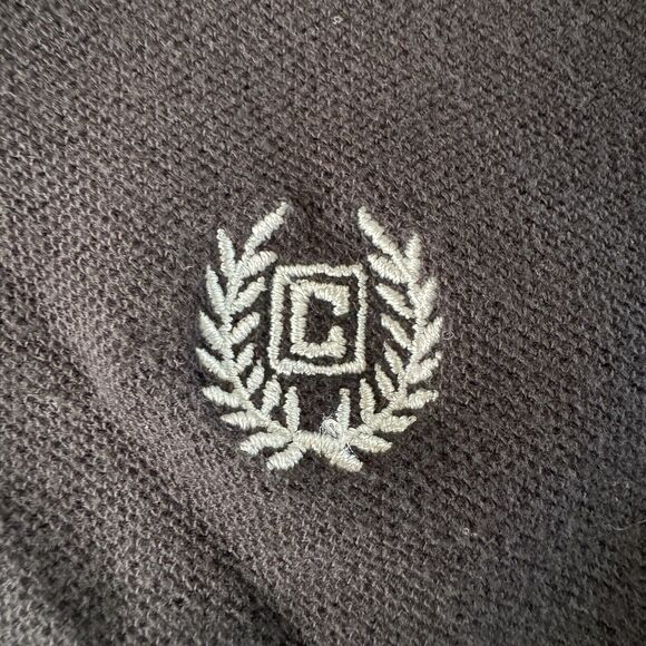 Chaps Polo Shirt Mens Long Sleeve  Embroidered Logo Black Size Large - Picture 9 of 12